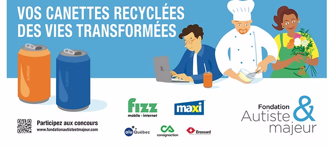 « Vos canettes recyclées, des vies transformées »